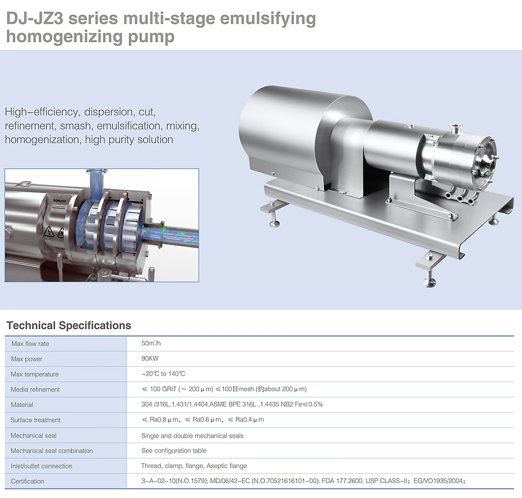 3A Donjoy Emulsified Homogeneous Mixing Pump Manufacturer in China