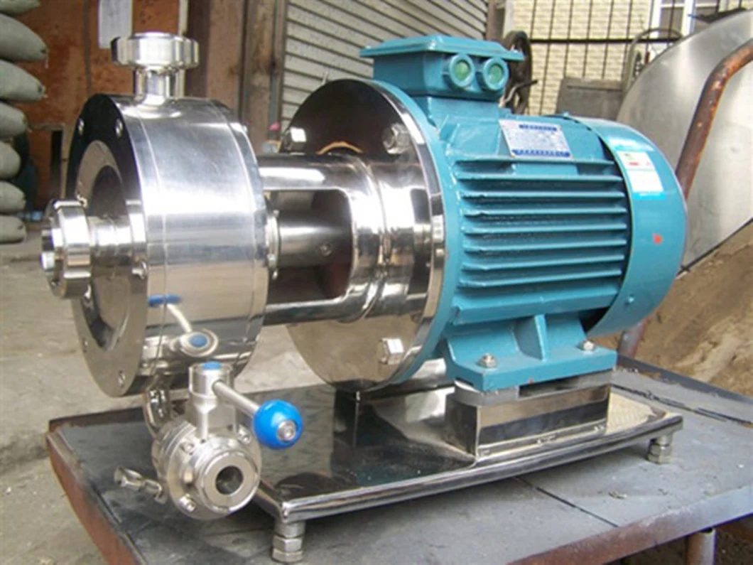 Horizontal Inline High Shear Mixer Pump Homogenizer Pump