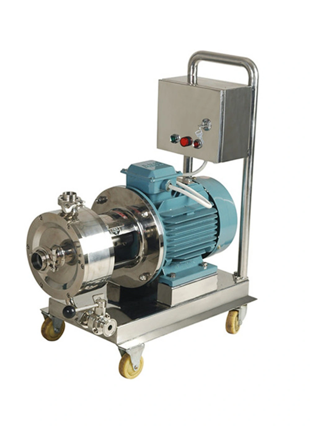 Horizontal Inline High Shear Mixer Pump Homogenizer Pump