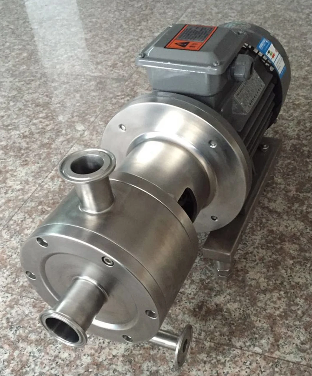 Horizontal Inline High Shear Mixer Pump Homogenizer Pump