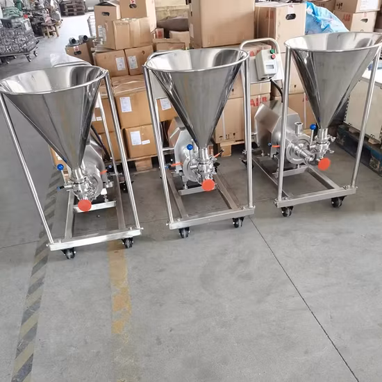 Drehkolbenpumpe für Sanitärmilchflüssigkeiten aus Edelstahl, selbstansaugende CIP-Flüssigkeitsringpumpe, Schraubenpumpe, Emulsionspumpe, Zentrifugalwasserpumpe