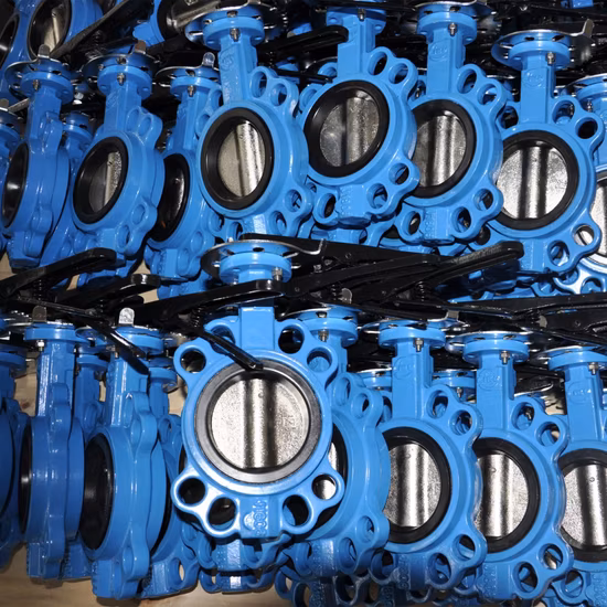 Fabrik OEM Industrie DN50 Pn16 Di manuelle Edelstahl-Wafer-Absperrklappe